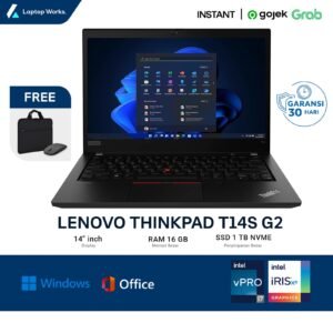Lenovo Thinkpad T14S G2 I7 gen 11 Ram 16 GB Ssd 1TB NVME