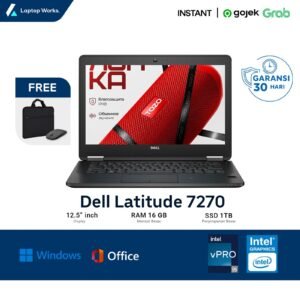 Laptop Dell Latitude 7270 Core I5 Gen 6 Ram 8 GB Ssd 512GB