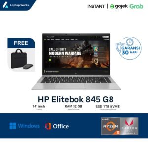 HP Elitebook 845 G8 AMD Ryzen 5 Pro Ram 32 GB SSD 1 TB NVME