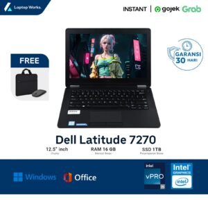 Dell Latitude 7270 Core I7 Gen 6 Ram 16 Gb Ssd 1tb Free
