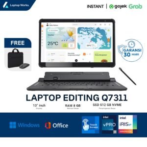 Fujitsu Q7311 2in1 TS Core I5 Gen 11 Ram 8 GB SSD 512 GB NVME