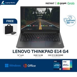 Lenovo Thinkpad E14 G4 Core I7 Gen 12 Ram 16GB Ssd 1TB NVME