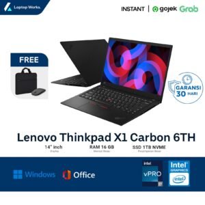 Lenovo X1 Carbon 6Th Core I7 Gen 8 Ram 16gb Ssd 1tb NVME