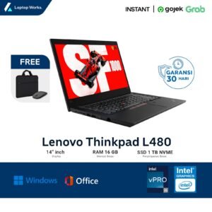 Lenovo Thinkpad L480 Core I5 Gen 8 Ram 16GB Ssd 1TB