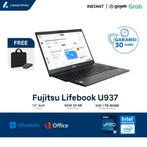 Fujitsu U937 Core I5 Gen 7 Ram 12gb SSD 1TB NVME