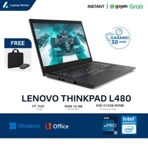 Laptop Lenovo Thinkpad L480 Core I7 Gen 8 Ram 16GB Ssd 1TB NVME