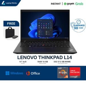 Lenovo Thinkpad L14 AMD Ryzen 5 Ram 16GB Ssd 1TB NVME