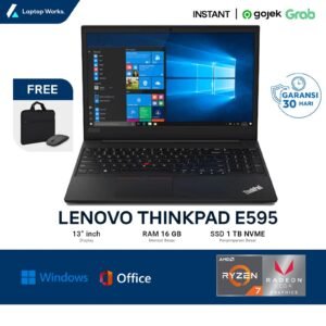 Lenovo Thinkpad E595 AMD Ryzen 7 Ram 16GB Ssd 1TB NVME