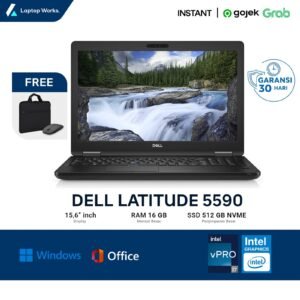 Dell Latitude 5590 Core i7 Gen 8 Ram 16GB Ssd 512GB NVME