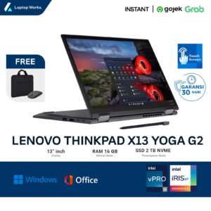 Lenovo Thinkpad X13 Yoga G2 Touchscreen Core I5 gen 11 Ram 8GB Ssd 512GB NVME