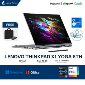 Lenovo Thinkpad X1 Yoga 6Th 2in1 TS Core I7 Gen 11 Ram 16gb Ssd 512gb NVME