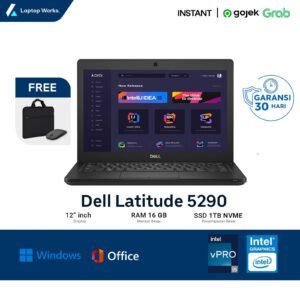 Dell Latitude 5290 Core i5 Gen 8 RAM 16GB SSD 1TB
