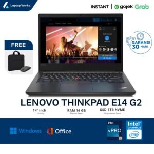 Lenovo Thinkpad E14 G2 Core I3 Gen 11 RAM 16GB SSD