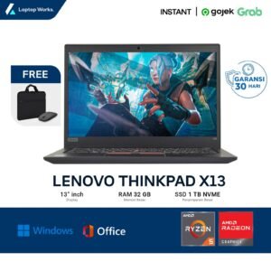 Lenovo Thinkpad X13 AMD RYZEN 5 Ram 32GB Ssd 1TB NVME