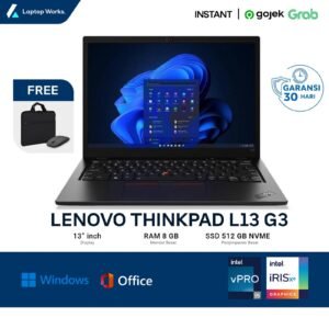 Lenovo Thinkpad L13 G3 Core I5 Gen 12 RAM 8 GB SSD 512 GB NVME
