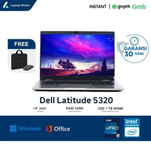 Dell Latitude 5320 Core I7 Gen 11 RAM 16GB SSD 1TB NVME