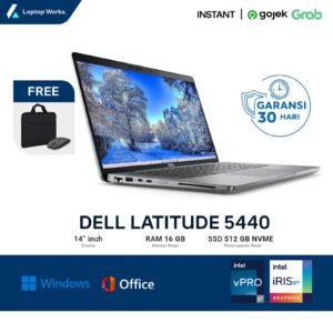 Laptop Dell Latitude 5440 Core I7 Gen 13 Ram 16 GB Ssd 1TB NVME Free Tas Mouse | Win 11 | Office