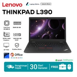 Laptop Lenovo Thinkpad L390 Core I5 gen 8 Ram 16gb Ssd 512gb NVME