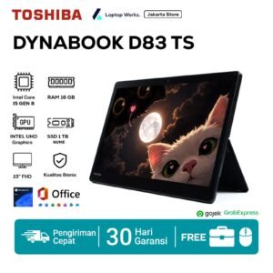 Toshiba Dynabook D83 2IN1 TS Core I5 Gen 8 Ram 16 Gb Ssd 512GB